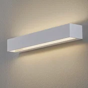 BEGA Studio Line stenska svetilka široka bela/alu 50cm - Hodnik - Sodobni - bela, aluminij - Kovina