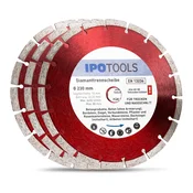 Dijamantni diskovi za rezanje IPOTOOLS 230 mm (3 kom)
