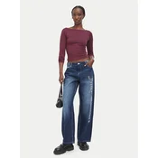 Juicy Couture Bluza JCWCT226329 Bordo rdeča Slim Fit