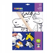 PLAYBOX Papirnate živali na palčki, gledališka zabava, 4 kosi.