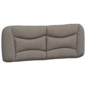 Vidaxl Blazina za vzglavje Hvar taupe 140 cm blago
