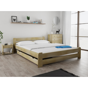Postelja Laura 140 x 200 cm bor Posteljno dno: Brez posteljnega dna, Vzmetnica: Vzmetnica Somnia 17 cm