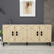 Hanah Home Konzola Cross KB150, 150x75x35 cm, Hrast-bela