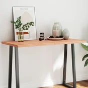 Stolna ploca svjetlosmeda 120x60x(2-4) cm obradena hrastovina