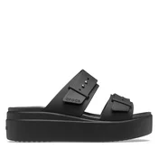 Crocs Natikači Brooklyn Sandal Lowwdg 207431 Črna
