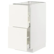 METOD / MAXIMERA Pod.element, 2fronta/2vis.fioke, bela/Vallstena bela, 40x60 cm