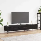 vidaXL TV omarica Črni hrast 150 x 36 x 30 cm Konstruiran les