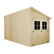 Timbela Lesena vrtna hiša - H244x218x416 cm/8 m2 - Vrtna lopa brez podov - TIMBELA M340A, (21956337)