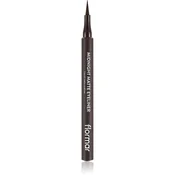 flormar Midnight Matte Eyeliner črtalo za oči v obliki flomastra z mat učinkom odtenek 02 Brown 1 ml