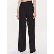 Pinko Hlače iz tkanine 100157 A0HO Črna Relaxed Fit