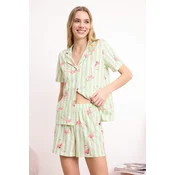 Trendyol Milla ženski set pidžama Thmss26Pt00109, zelena-zelena