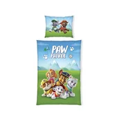 Herding Obojestranska svetleča bombažna posteljnina PAW PATROL, 140/200+70/90
