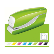 Leitz Wow spajalica za papir, električna, No.10, 10 listova, zelena