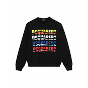 DSQUARED2 Sweater majica, plava / žuta / krvavo crvena / crna