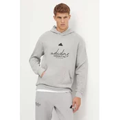Adidas Muški duks sa kapuljačom bl ft hd, Svetlosivi