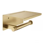 Držalo za toaletni papir s polico 39105A ORI Brush Gold