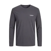 JACK & JONES Majica JJALVIS svetlo siva/temno siva