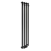 shumee Kopalniški radiator Luxrad Azure 150x33,2 cm mat črn STR ZDC 416 W