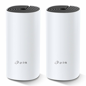 TP LINK Wi-Fi Whole-Home Mesh AC1200 Dual-Band 300/867Mbps(2.4/5GHz), 2x GLAN, 2x antene - DECO M4 (2-PACK)