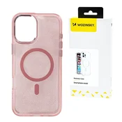 WOZINSKY Samsung Galaxy S25 Glitter Case - roza z bleščicami
