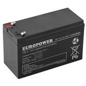 slomart EUROPOWER EP Series AGM Baterija 12V 7.2Ah (Vijek trajanja 6-9 godina)