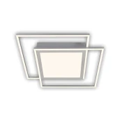 Brilo - LED plafonjera 2xLED/16W/230V + LED/19W 51,5x51,5 cm matni hrom