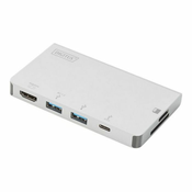 DIGITUS potovalni docking station pretvornik DA-70867 (USB 3.1 Tip-C - 30Hz)