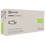 Mercator medical rukavice jednokratne latex s puderom santex powdered velicina s ( rd1125700s )