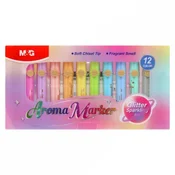 Označevalec z bleščicami M&G Aroma Marker (komplet 12 barv)