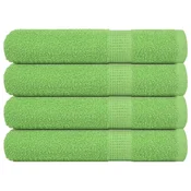 Vidaxl Savna brisače FROGN 4 kosi jabolčno zelene 80x200 cm 360 g/m2