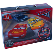 Super puzle 3x24-delni s 3D učinkom Avtomobili 3