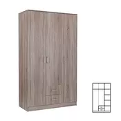 Garderobna omara Miami 120x205 cm york hrast-york hrast