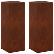 vidaXL Stojalo za rastline 2 pcs Rjav 30 x 30 x 80 cm