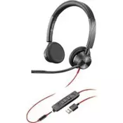 POLY Blackwire 3320 Slušalice Žicano Obruc za glavu Ured / pozivni centar USB Tip-C Crno