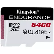 KINGSTON microSDXC 64GB Class 10 U1 UHS-I 95MB/s-45MB/s SDCE/64GB