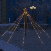 Božićno drvce s padajućim LED svjetlima 400 LED žarulja 2 5 m