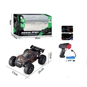RC terensko vozilo na daljinsko upravljanje 1:18 z LED lučmi 2,4 GHz oranžno