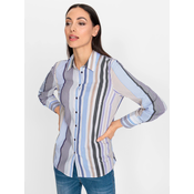 heine Bluza bež/marine/svetlo modra/bela