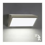 Brilagi-LED Spoljašnje zidno svetlo sa senzorom TRIANGLE LED/20W/230V sivo IP65