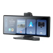 Avtomobilski multimedijski sistem Yesido KM19 z 10.26 HD zaslonom, sprednjo in zadnjo kamero ter brezžičnim CarPlay/Android Auto – črn
