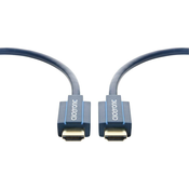 clicktronic HDMI priključni kabel [1x HDMI-vtič  1x HDMI-vtič] 5 m moder 3840 x 2160 pikslov clickt
