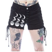 Ženske kratke hlače HEARTLESS - MOONCHILD - BLACK - POI1356