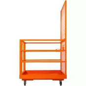VEVOR Varnostna kletka za viličar delovna platforma 1143x1092x2032 cm 635 kg oranžna
