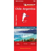 Chile Argentina - Michelin National Map 788