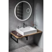 WOODY Pult 800x28x500mm, masivni hrast, naravni - Rjava - 80x2,8x50 cm - Sapho - WOODY countertops - 24 - Masivni les - 800 - 28 - 500 - 14
