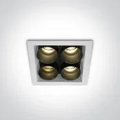 VGRADNA LED SVETILKA 10W WW IP20 230V BELA DM50406C/W/W
