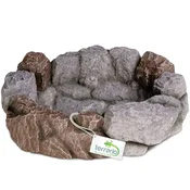 Terrario VELIKA POSODA ZA TERARIJ ZA VEČJE PLAZILCE, DVŽIVŠČINE, ŽELVE, KAMEN 29 CM