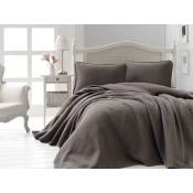 Aberto Design Set Double prekrivač Liv, 220x240cm, Tamnosiva