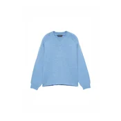 Pull&Bear Pulover svetlo modra