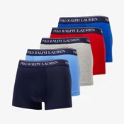Bokserji Ralph Lauren Stretch Cotton Classic Trunk 5-Pack Red/ Grey/ Royal Game/ Blue/ Navy L